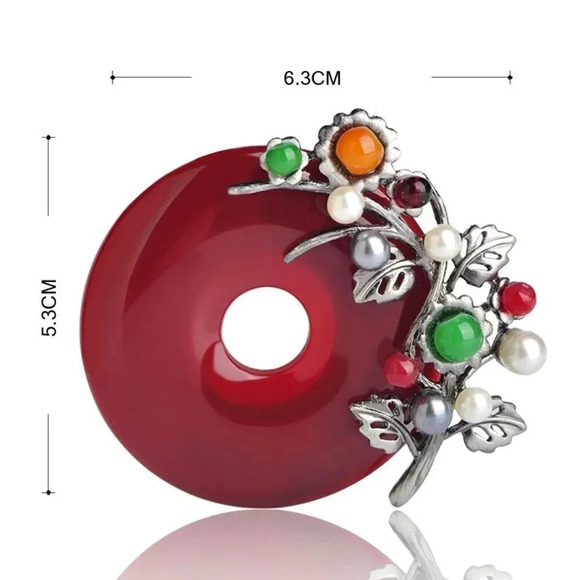 VQ 🌟HOST PICK🌟Green Wreath Brooch - Picture 4 of 7